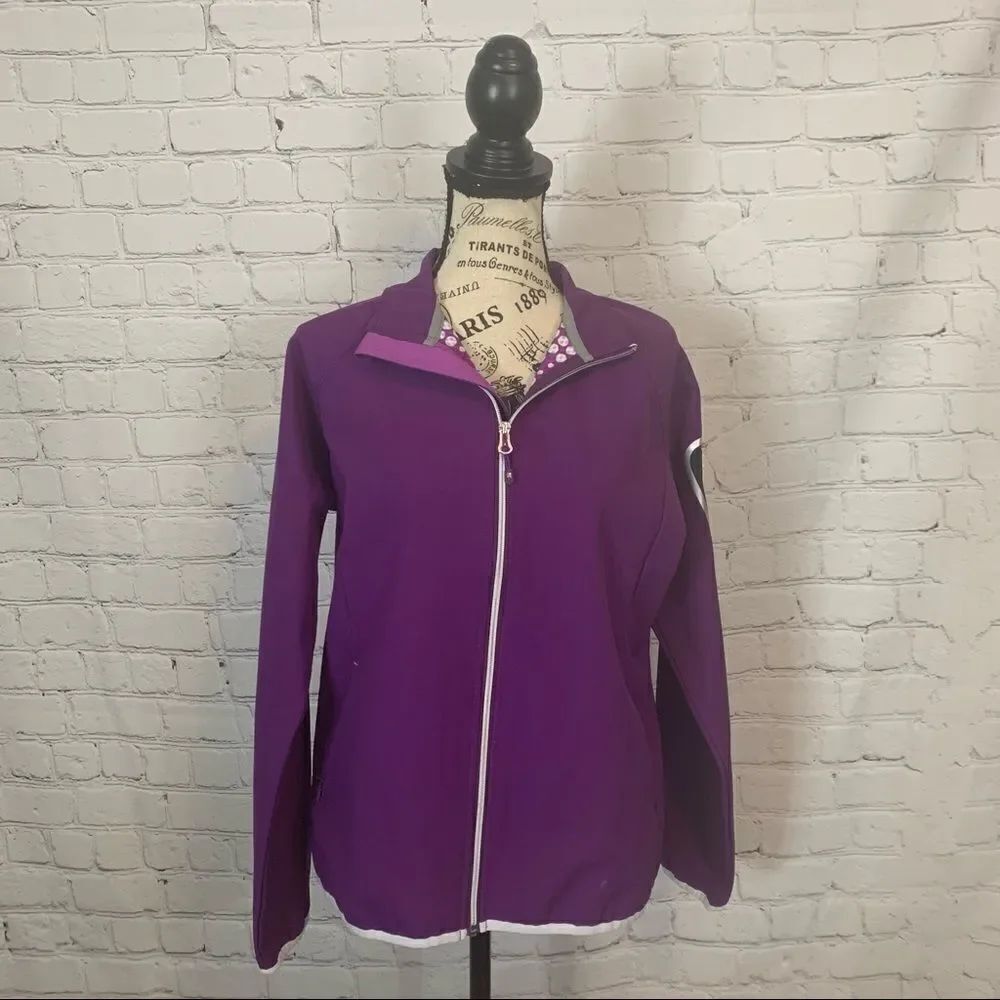 Sunice lightweight jacket purple size medium